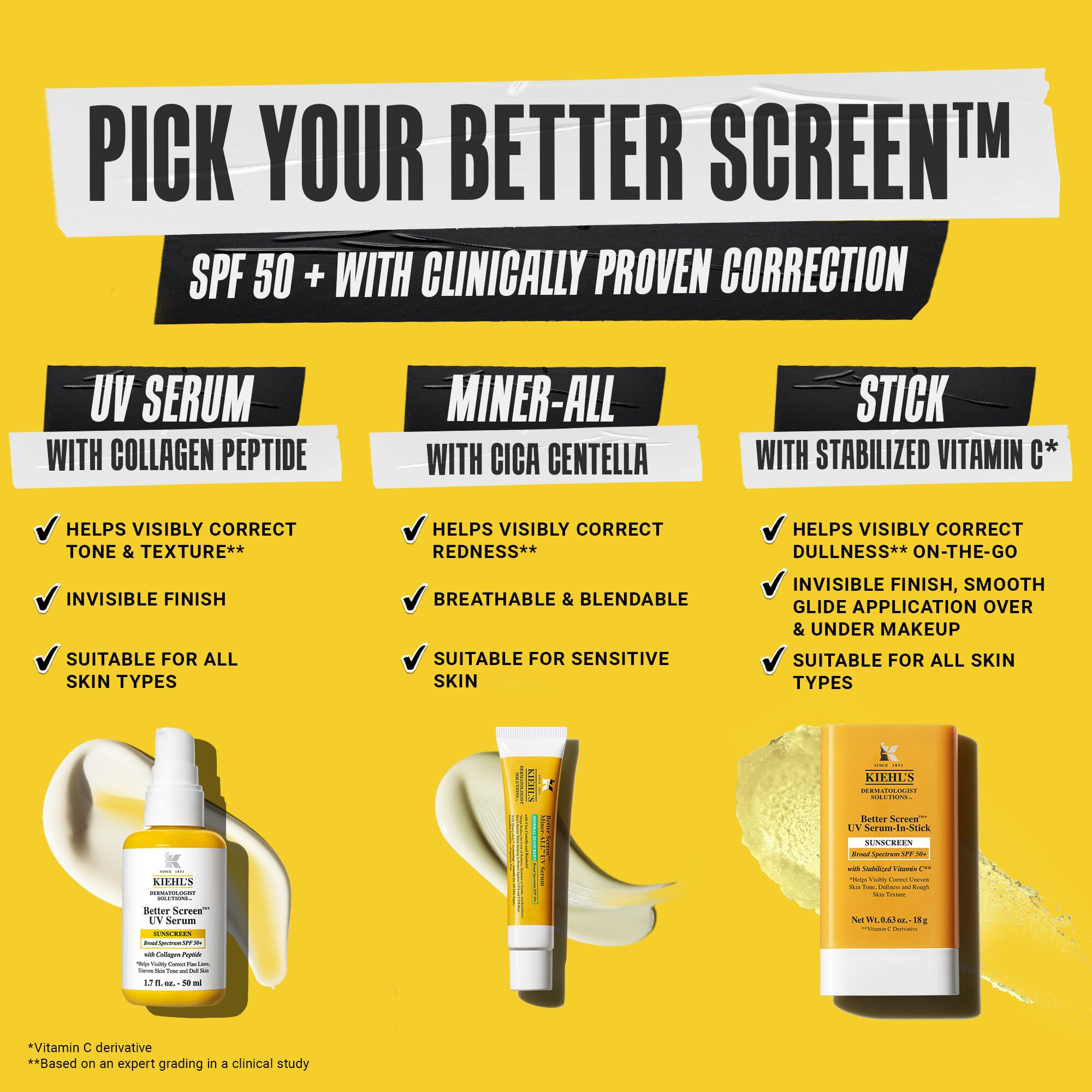 Better Screen™ UV Sunscreen Serum — SPF 50+ Sunscreen — Kiehl's